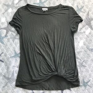 full tilt navy green shirt